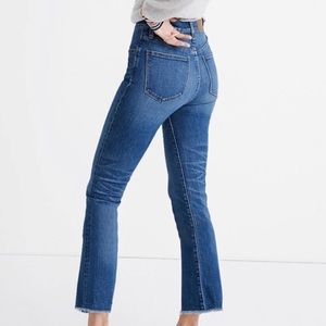 Madewell Jeans Cali Demi-Boot Frayed Hem Sz 27
